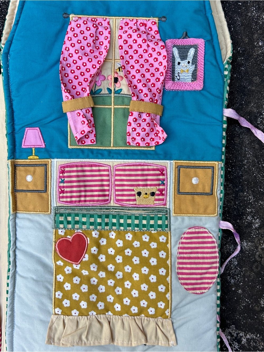 Crate&Barrel Kids Fabric Dress-Up Organizer in Pink, Red, Green, Yellow, Blue - Picture 4 of 7
